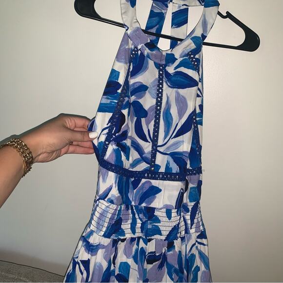 Anthropologie Blue and White Maxi Dress - Picture 9 of 11
